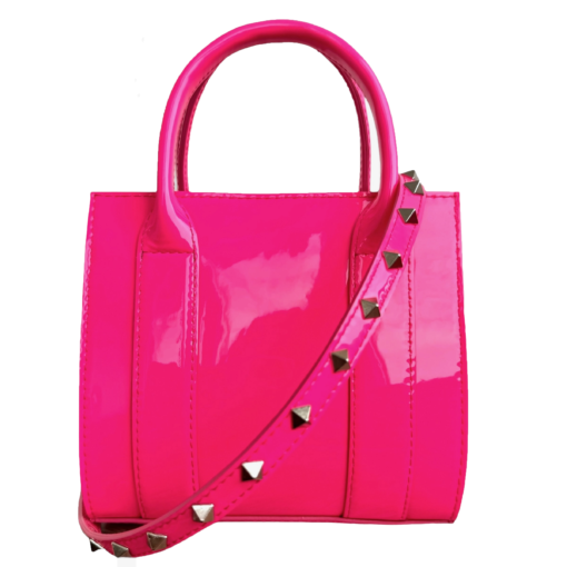 BETA neon pink leather bag by ARIA MARGO