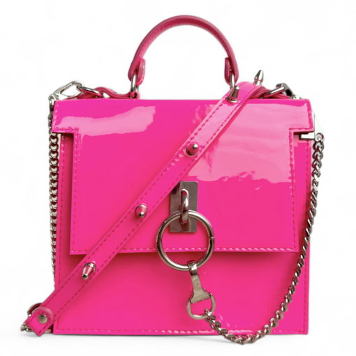 Alpha Neon Pink Patent Bag